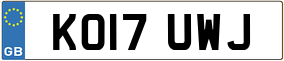 Trailer License Plate